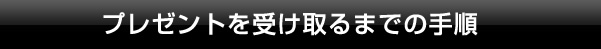 プレゼントを受け取るまでの手順