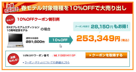 割引の内容説明