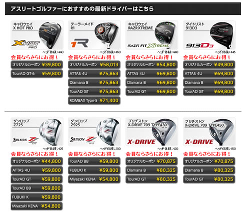対象のクラブの一部