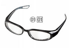 伊達めがねの画像