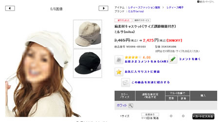 キャスケットの画像