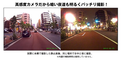 撮影された動画のサンプル