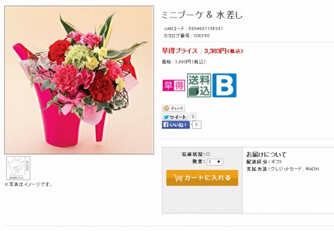 ミニブーケ＆水差しの画像