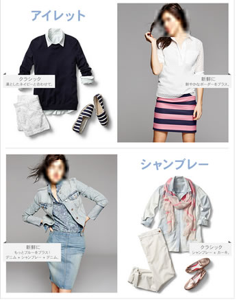 特集ページのコーディネート