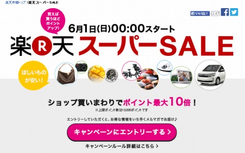 スーパーSALEの告知画像