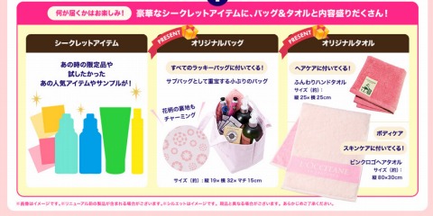 オリジナルバッグとタオルの画像