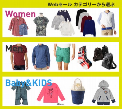 クリアランスのカテゴリー紹介