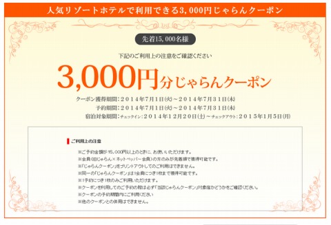 クーポンの詳細