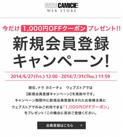 新規会員キャンペーンの概要