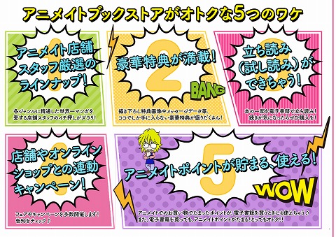 ブックストアの特徴