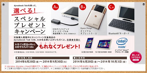 選べるプレゼントの内容