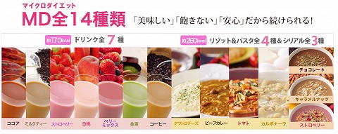 マイクロダイエットの味の紹介