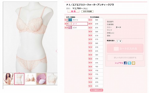 アンティークブラの販売ページ画像