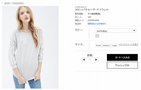 クロシェパネルッヘザードスウェットの写真