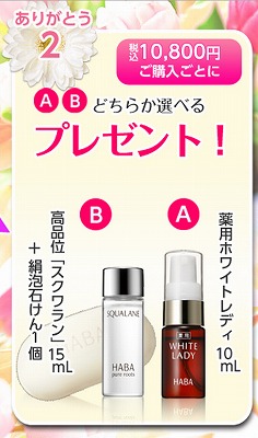 プレゼント内容