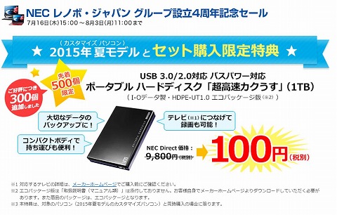 ポータブルハードディスクの写真