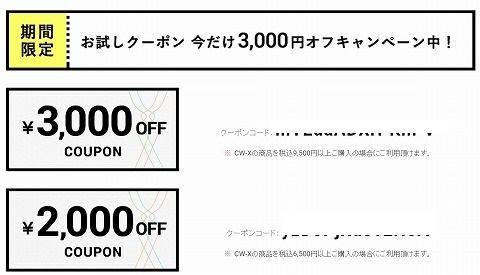 クーポンの割引の紹介