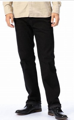 レギュラーストレート ブラックカラーの写真