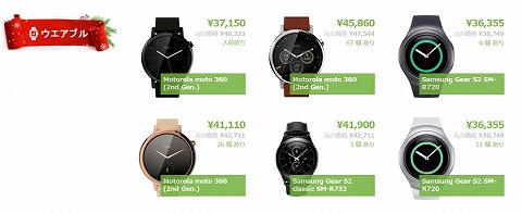 人気商品の一覧