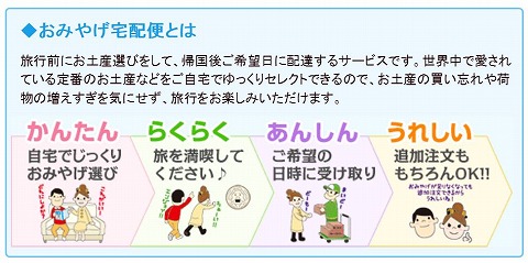 お土産宅配の流れ