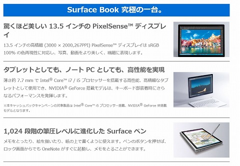 Surfaceの特徴