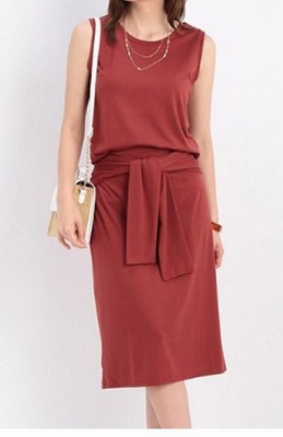 ウエストリボンスカート付セットアップの商品写真