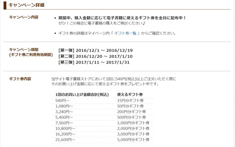 購入額とプレゼントについて